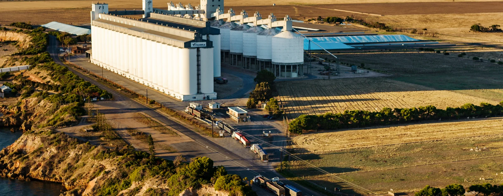 Port Giles truck line up South Australia